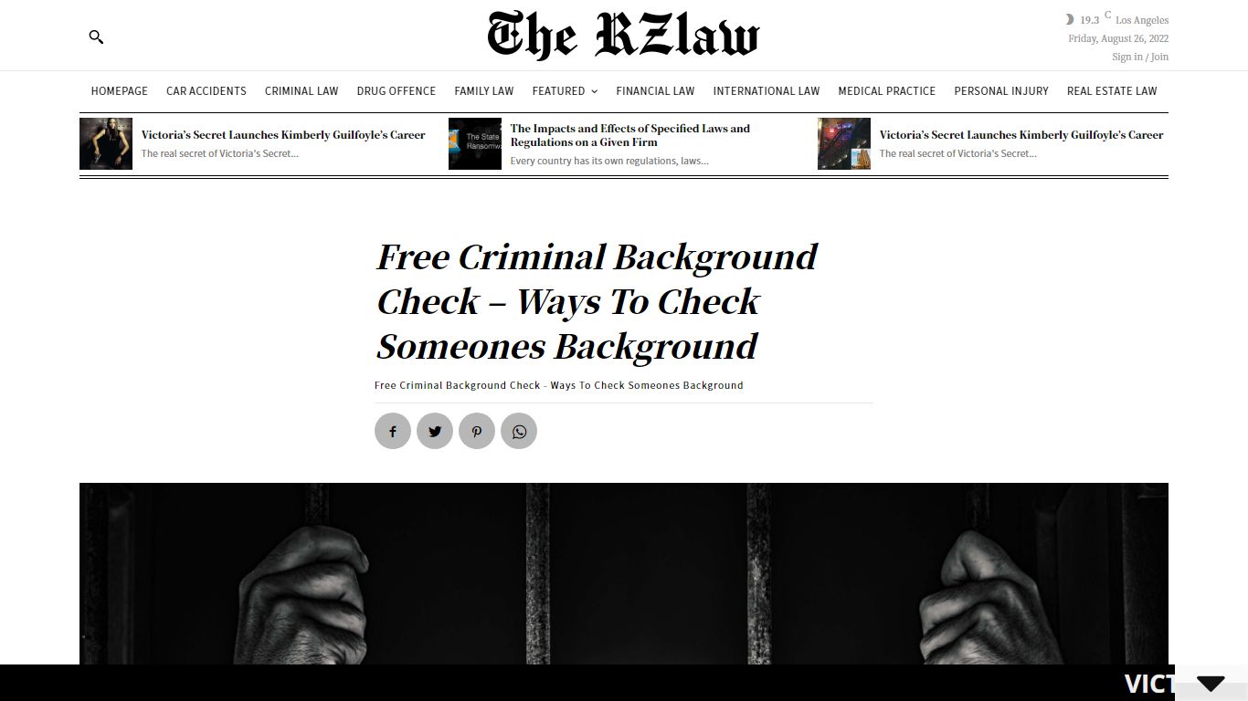 Free Criminal Background Check - Ways To Check Someones Background - RZ Law